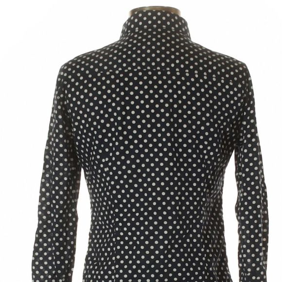 J CREW Black Polkadot Shirt - Picture 2 of 2